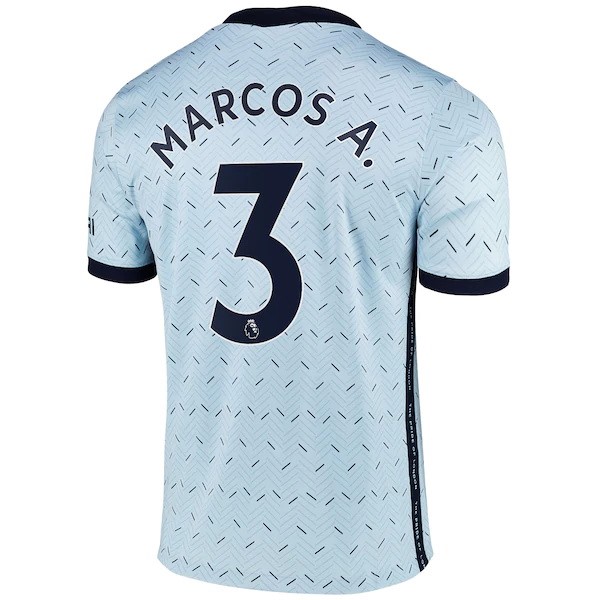 Camiseta Chelsea NO.3 Marcos A. 2ª Kit 2020 2021 Azul
